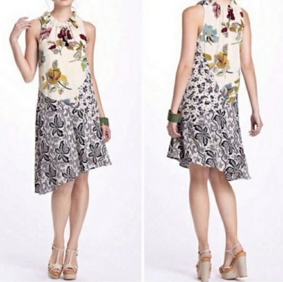 Anthropologie Dresses & Skirts - Anthro Postmark Silk Arcadie Floral Dress